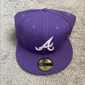 New Era Purple 59FIFTY Cap with White Logo